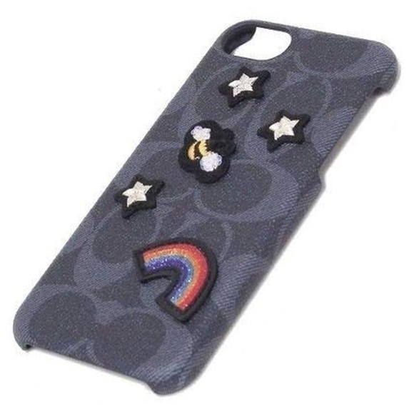 Coach iPhone X Black Sig Bumble Bee/rainbow - Picture 4 of 5